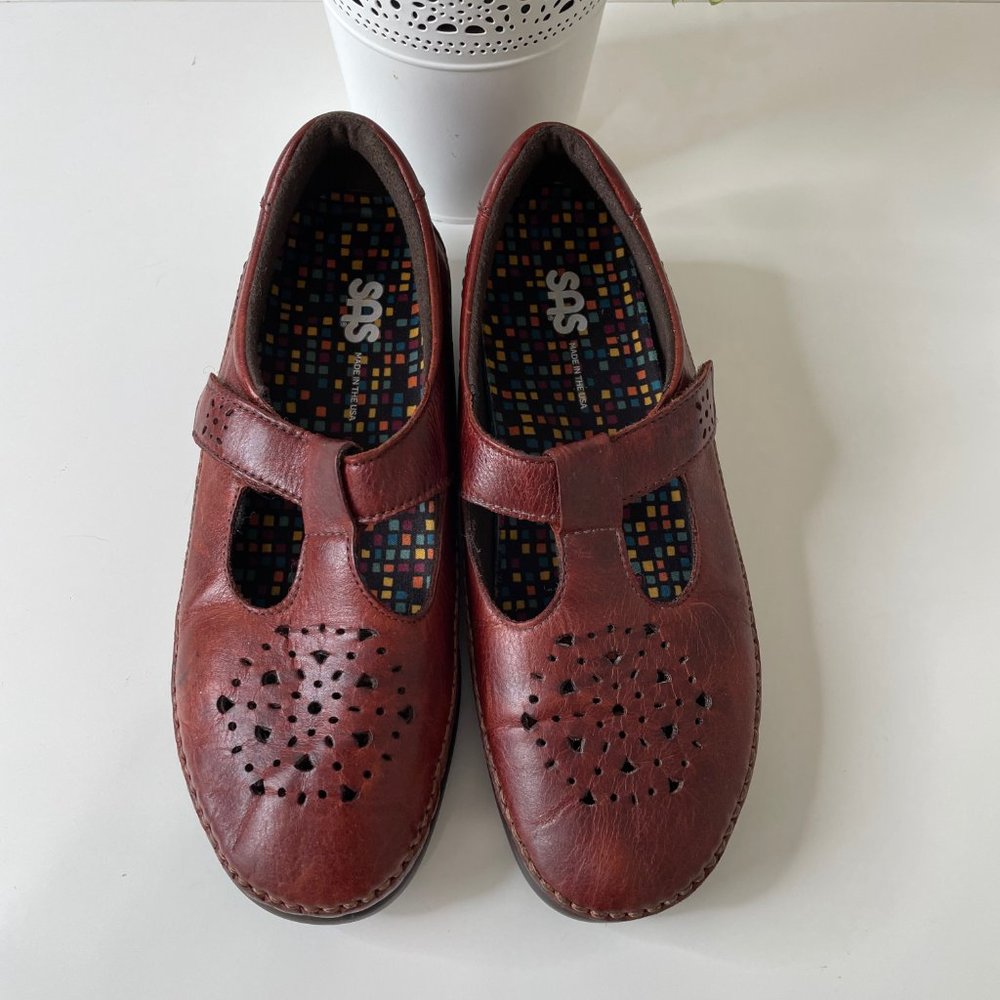 SAS Willow Slip On Mary Jane Loafer Walnut - Picture 3 of 13
